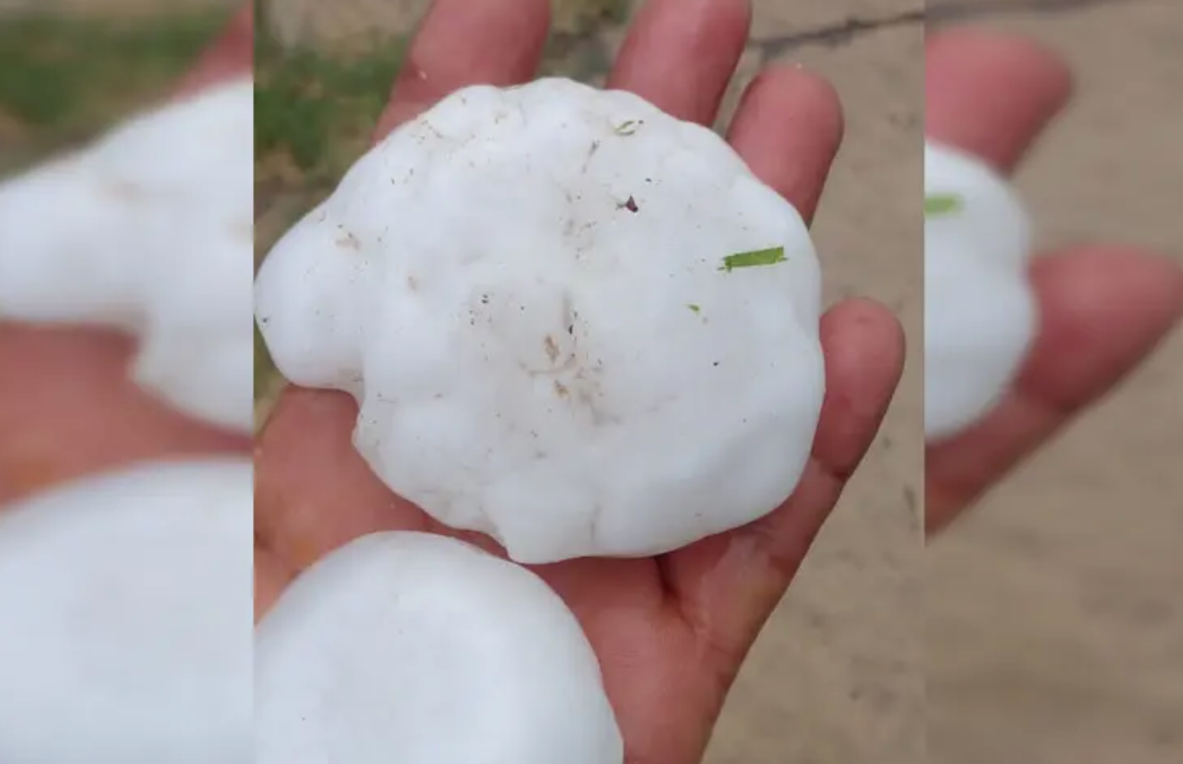 Tormenta con granizos sorprende a habitantes de Nuevo León 